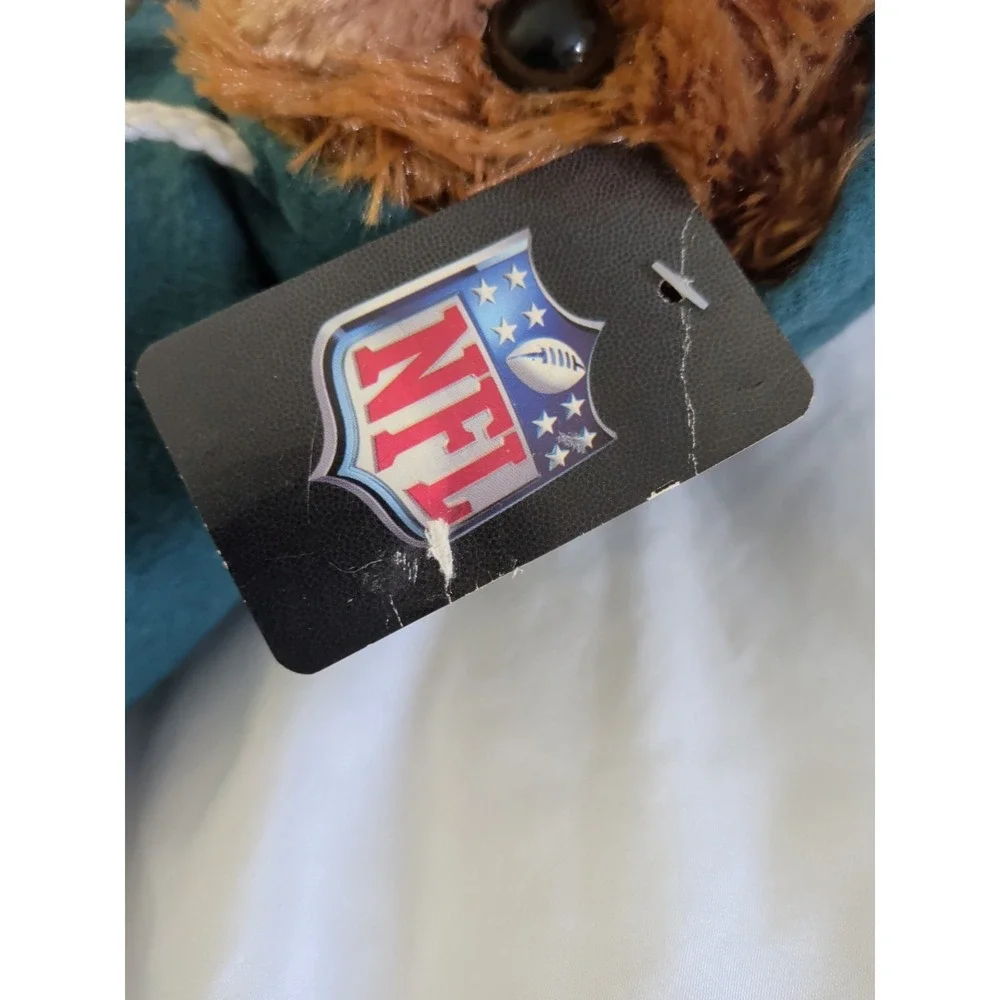NFL Philadelphia Eagles Brown Plush Teddy Bear with Hoodie